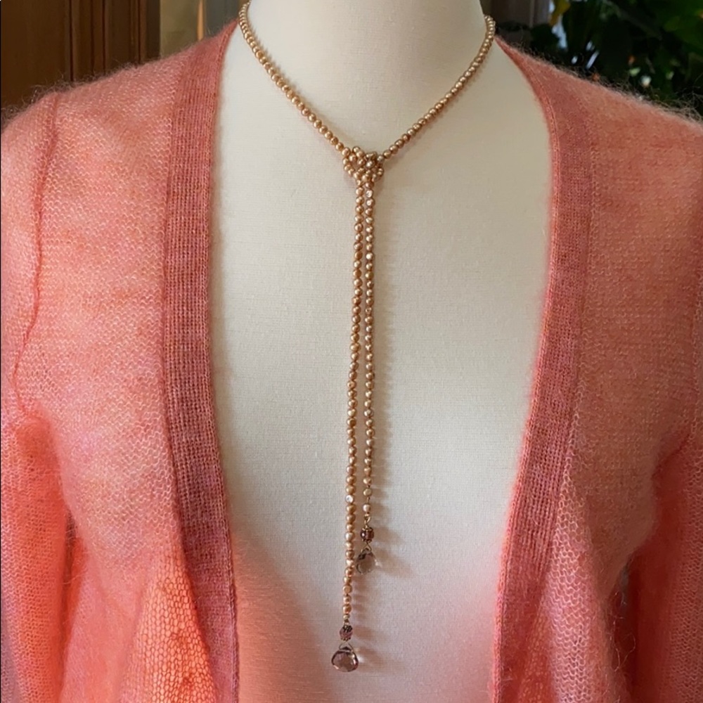 Pearl and gemstone necklace